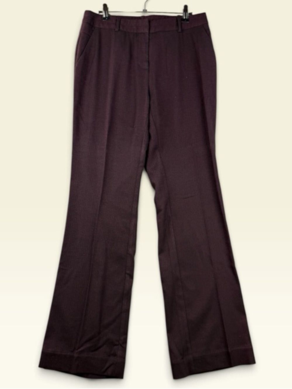 Worthington Wide-Leg Pants in Deep Plum Size 6